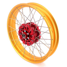 Load image into Gallery viewer, VMX-Racing 21/18 Tubeless Rims Fit Honda Africa Twin CRF1000L 2016-2020 Red Hub & Gold Rim