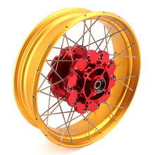 Load image into Gallery viewer, VMX-Racing 21/18 Tubeless Rims Fit Honda Africa Twin CRF1000L 2016-2020 Red Hub & Gold Rim