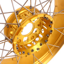 Load image into Gallery viewer, VMX 19inch & 17inch Tubeless Spoked Wheels For BMW R1200GS 2013-2020 R1250GS 2019-2023 Gold Hub & Rim