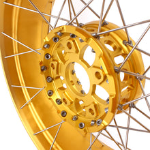 Load image into Gallery viewer, VMX 19inch & 17inch Tubeless Spoked Wheels For BMW R1200GS 2013-2020 R1250GS 2019-2023 Gold Hub & Rim