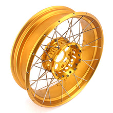 Load image into Gallery viewer, VMX 19inch & 17inch Tubeless Spoked Wheels For BMW R1200GS 2013-2020 R1250GS 2019-2023 Gold Hub & Rim