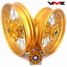 Load image into Gallery viewer, VMX 19 17 Inch CUSH Drive For BMW F750GS 2019-2024 Tubeless Alloy Spoke Wheels Gold Hub