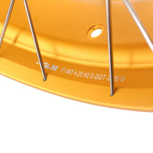Load image into Gallery viewer, VMX 19 17 Inch CUSH Drive For BMW F750GS 2019-2024 Tubeless Alloy Spoke Wheels Gold Hub