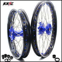 Load image into Gallery viewer, KKE 21 18 Rims for Yamaha WR250F 2001-2016 WR450F 2003-2015 Blue Nipple 250mm/245mm