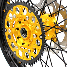 Load image into Gallery viewer, KKE 21" & 19" Mx Diretibke Wheels For YAMAHA YZ125/250 1999-2016 YZ250F/450F 2003-2015 Black Spokes With Disc