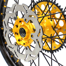 Load image into Gallery viewer, KKE 21" & 19" Mx Diretibke Wheels For YAMAHA YZ125/250 1999-2016 YZ250F/450F 2003-2015 Black Spokes With Disc
