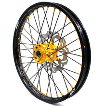 Load image into Gallery viewer, KKE 21" & 19" Mx Diretibke Wheels For YAMAHA YZ125/250 1999-2016 YZ250F/450F 2003-2015 Black Spokes With Disc
