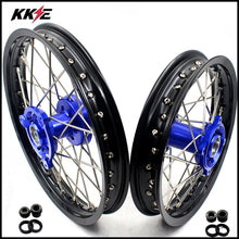 Load image into Gallery viewer, KKE 14 & 12 Kids Wheels Rims Set for YAMAHA YZ65 2018-2023 Blue