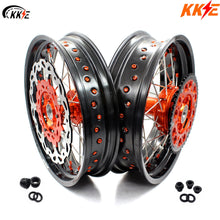 Load image into Gallery viewer, KKE 17Inch CUSH Drive Supermoto Wheels Rims For KTM690 SMC 2007-2011 320MM Disc