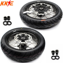 Load image into Gallery viewer, KKE 17inch Supermoto Wheels For SUZUKI DRZ400 DRZ400E DRZ400S CST Tires