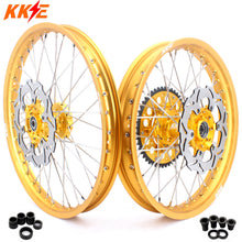 Load image into Gallery viewer, KKE 21 & 19 GLM Gold Wheels for SUZUKI RM125 RM250 1996-2000