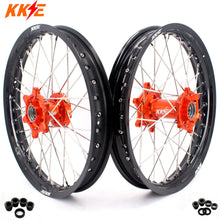 Load image into Gallery viewer, KKE 1.85*19 & 2.15*19 Flat Track Wheels for KTM EXC EXC-F EXC-W 125-530CC 2003-2025 Spoked Rims