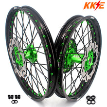 Load image into Gallery viewer, KKE 21/19 MX Dirtbike Spoked Wheels Rims For KAWASAKI KX250F KX450F 2006-2014 Disc