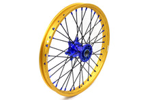 Load image into Gallery viewer, KKE 21"&amp;19" Mx Dirtbike Cast Wheels For YAMAHA YZ125 YZ250 YZ250F YZ450F Gold Rim Black Spokes
