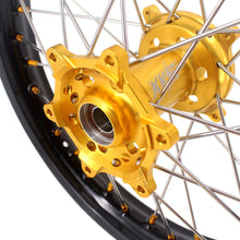 Load image into Gallery viewer, KKE 21 &amp; 19 MX Rims for Suzuki RMZ250 2007-2025 RMZ450 2005-2025 Gold Nipple
