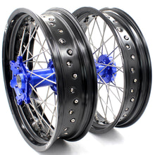 Load image into Gallery viewer, KKE 17Inch KX250F KX450F 2006-2021 For KAWASAKI Supermoto Alloy Wheels Rim Blue
