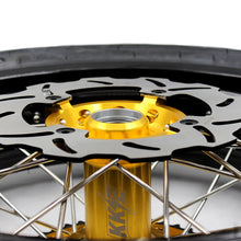 Load image into Gallery viewer, KKE 3.5 &amp; 4.25*17inch Supermoto Rims Tires for SUZUKI RMZ250 2007-2025 RMZ450 2005-2025 Gold
