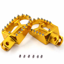 Load image into Gallery viewer, KKE CNC Billet Footpegs for SUZUKI DRZ400 DRZ400E DRZ400S DRZ400SM Gold/Blue/Black

