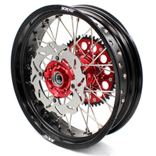 Load image into Gallery viewer, KKE 17 inch Supermoto Wheels Rims for HONDA XR650L 1993-2025 Red Hub Discs

