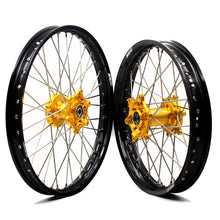 Load image into Gallery viewer, KKE 21 &amp; 19 Wheels for Suzuki RMZ250 2007 RMZ450 2005-2025 Gold&amp;Black
