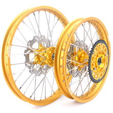 Load image into Gallery viewer, KKE 21 &amp; 19 GLM Gold Wheels for SUZUKI RM125 RM250 1996-2000
