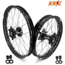 Load image into Gallery viewer, KKE 21/18 Enduro Dirtbike Wheel Rim For SUZUKI DRZ400 DRZ400S DRZ400E Black Hub &amp; Rim
