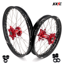 Load image into Gallery viewer, KKE 21 &amp; 18 Spoked Enduro Wheels Rims Set FOR BETA RR 2013-2024 Red
