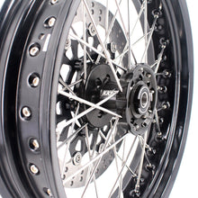 Load image into Gallery viewer, KKE 3.5 &amp; 5.0 17 Inch Wheels for Yamaha WR250F 2001 WR450F 2003-2018 Black
