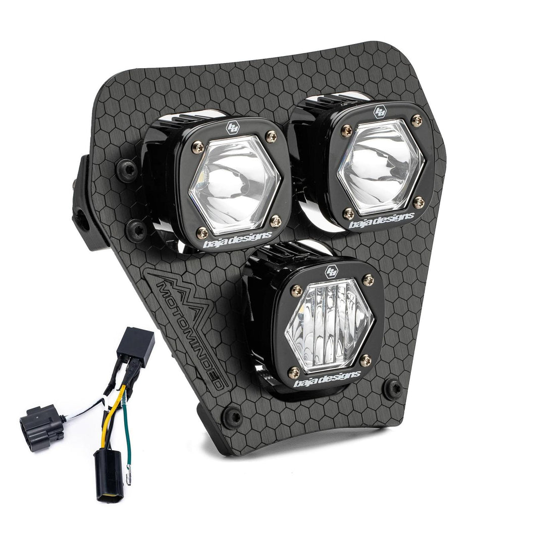 KTM Triple S1 Hydra (D/C) LED Headlight Kit w/ Hi-Low Harness 2024-2025 KTM EXC-F Baja Designs