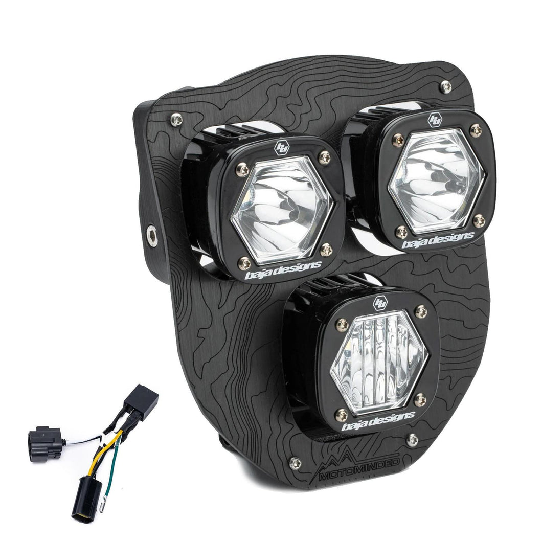Husqvarna Triple S1 Hydra (D/C) LED Headlight Kit w/ Hi-Low Harness 2024-2025 Husqvarna FE-S Baja Designs