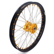 Load image into Gallery viewer, KKE 21 &amp; 19 MX Rims for Suzuki RMZ250 2007-2025 RMZ450 2005-2025 Gold Nipple
