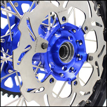 Load image into Gallery viewer, KKE 21"/18" Enduro Dirtibke Wheels For YAMAHA YZ125 YZ250 1999-2016 YZ250F YZ450F 2003-2015 Blue&amp;Black With Disc
