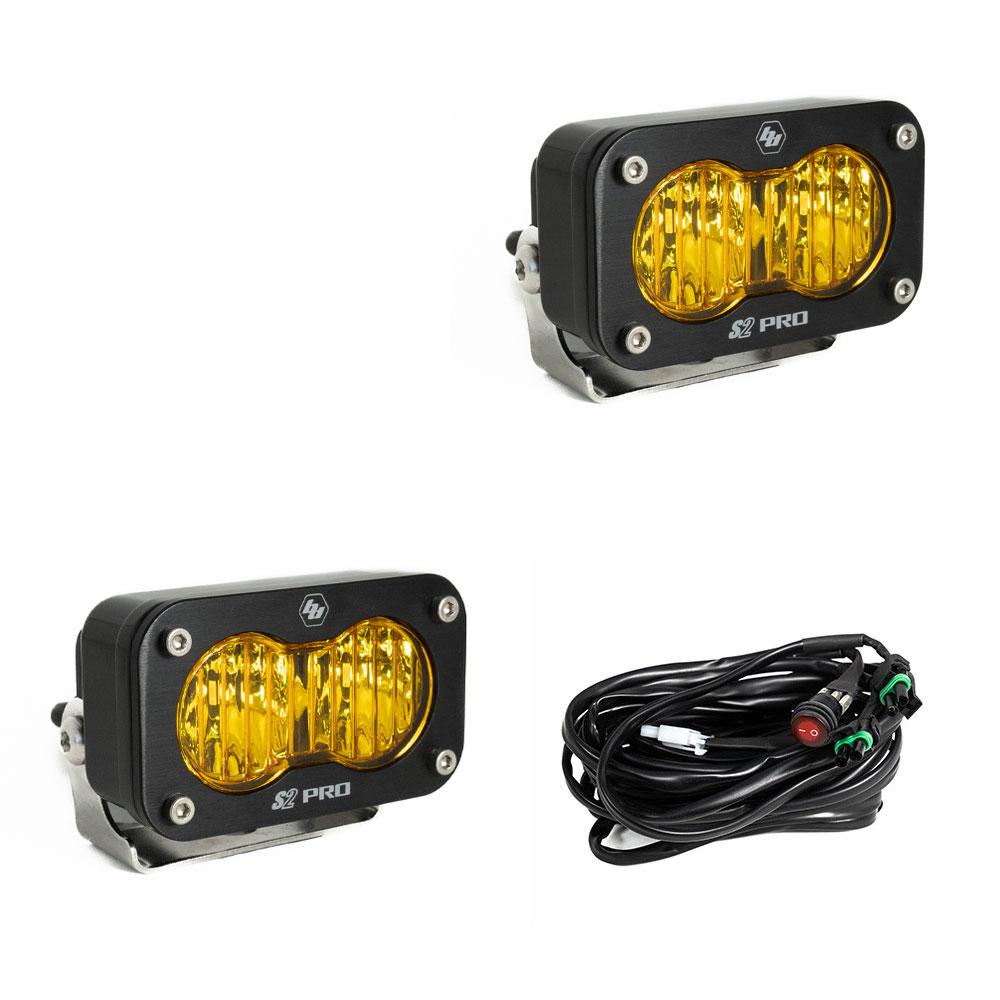 Wide Cornering LED Baja Amber S2 Pro Pair Baja Designs