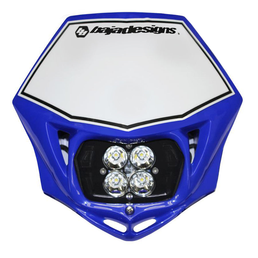 Motorcycle Headlight A/C LED Race Light Blue Squadron Pro Baja Designs