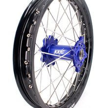Load image into Gallery viewer, KKE 21 &amp; 18 Enduro Rims for TM EN MX SMR 125-300 Blue Hub Black Rims
