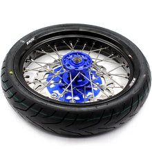 Load image into Gallery viewer, KKE 3.5/4.25*17inch Supermoto Spoked Wheels CST Tires For SUZUKI DRZ400 DRZ400E DRZ400S

