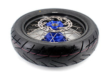 Load image into Gallery viewer, KKE 3.5/4.25*17inch Cush Drive Rims Tires For YAMAHA WR250F 2001-2019 WR450F 2003-2018 Blue Hub
