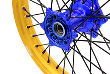 Load image into Gallery viewer, KKE 21"&amp;19" Mx Dirtbike Cast Wheels For YAMAHA YZ125 YZ250 YZ250F YZ450F Gold Rim Black Spokes
