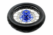 Load image into Gallery viewer, KKE 17inch KX450 KX250F 2020 KX450F 2019-2021 KX450 2019-2023 For KAWASAKI Supermoto Rims CST Tires Blue
