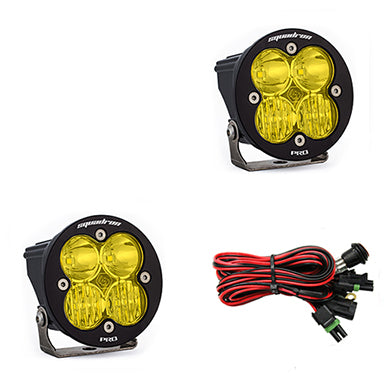 LED Light Pods Baja Amber Lens Driving/Combo Pair Squadron R Pro Baja Designs