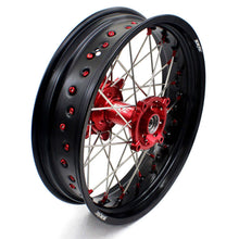Load image into Gallery viewer, KKE 17 Inch OEM Size Supermoto Wheels for Honda XR650L 1993-2024 Red Nipple
