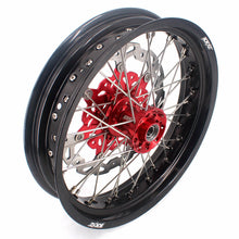 Load image into Gallery viewer, KKE 3.5 &amp; 4.25 Cush Drive Supermoto Rims For HONDA XR650R 2000-2008 Red &amp; Black
