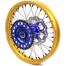 Load image into Gallery viewer, KKE 21"&amp;18" Enduro Dirtbike Casting Wheels For YAMAHA YZ125 YZ250 1999-2016 YZ250F YZ450F 2003-2015 Gold Rim With Disc
