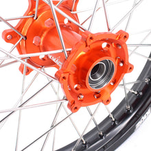 Load image into Gallery viewer, KKE 1.85*19 &amp; 2.15*19 Flat Track Wheels for KTM EXC EXC-F EXC-W 125-530CC 2003-2025 Spoked Rims
