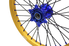 Load image into Gallery viewer, KKE 21"&amp;19" Mx Dirtbike Cast Wheels For YAMAHA YZ125 YZ250 YZ250F YZ450F Gold Rim Black Spokes
