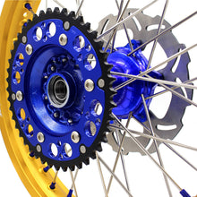 Load image into Gallery viewer, KKE 21"&amp;18" Enduro Dirtbike Casting Wheels For YAMAHA YZ125 YZ250 1999-2016 YZ250F YZ450F 2003-2015 Gold Rim With Disc
