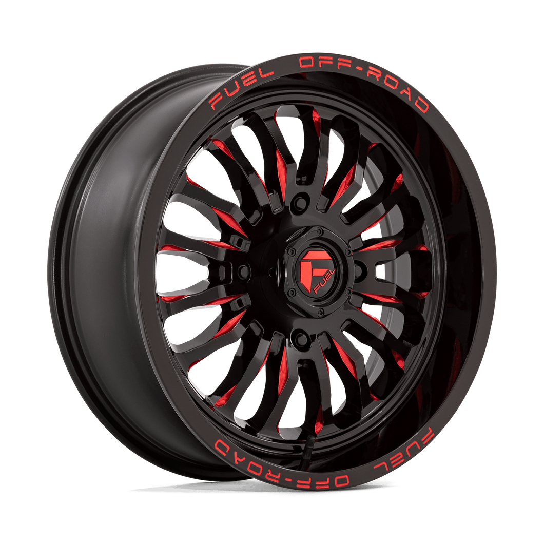 FUEL UTV D822 ARC UTV 18X7 FUEL 4X156 G-BLK MILL-RED 13MM