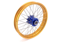 Load image into Gallery viewer, VMX 19inch 17inch CUSH Drive Spoked Tubeless Wheels Set For BMW G310GS 2016-2024 Blue Hub &amp; Gold Rim
