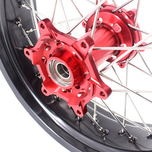 Load image into Gallery viewer, KKE 3.5 &amp; 4.25 Supermoto Motard Wheels Rims for BETA RR 2013-2024 Red Hubs
