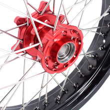 Load image into Gallery viewer, KKE 3.5 &amp; 4.25 Supermoto Motard Wheels Rims for BETA RR 2013-2024 Red Hubs
